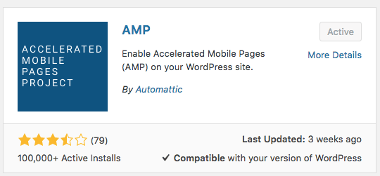 AMP Plugin WordPress