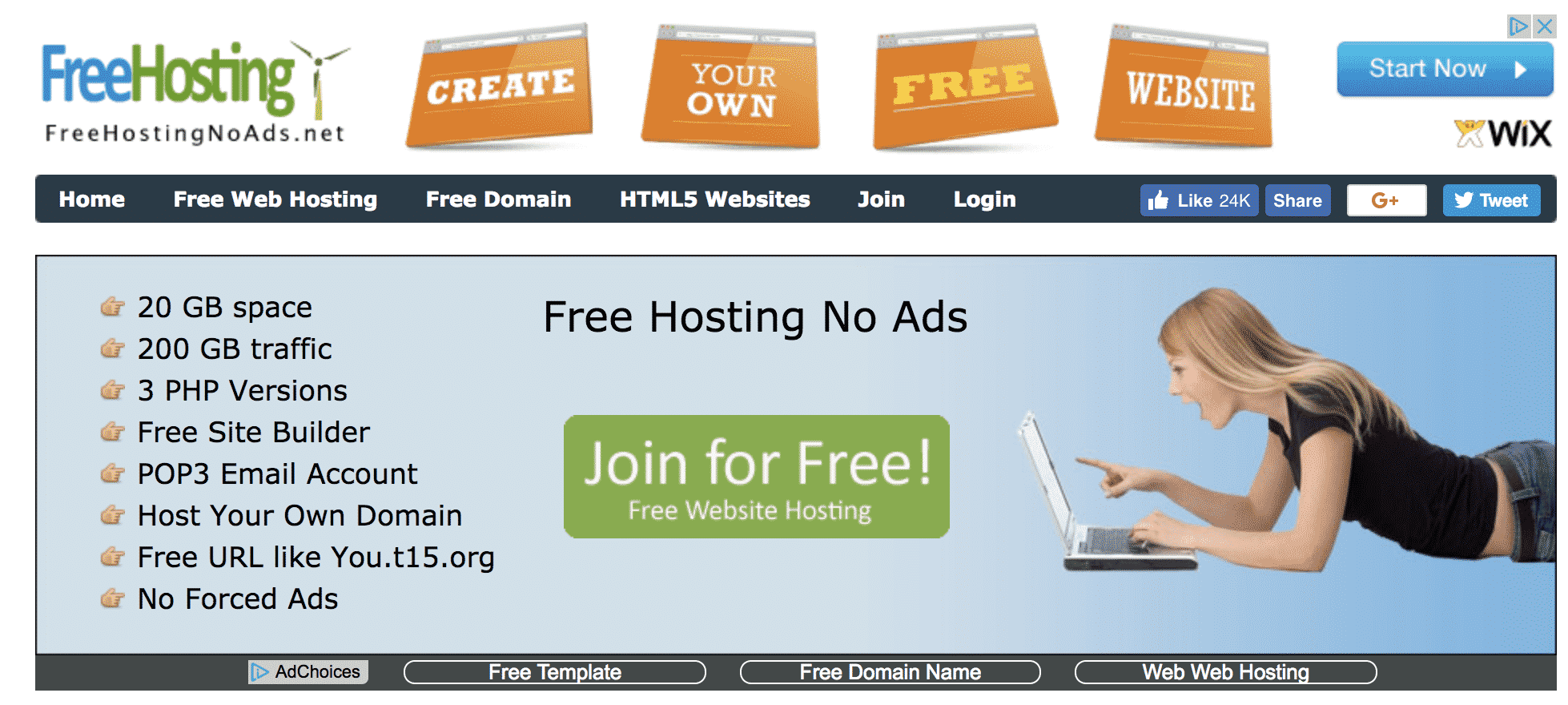 Free Hosting No Ads