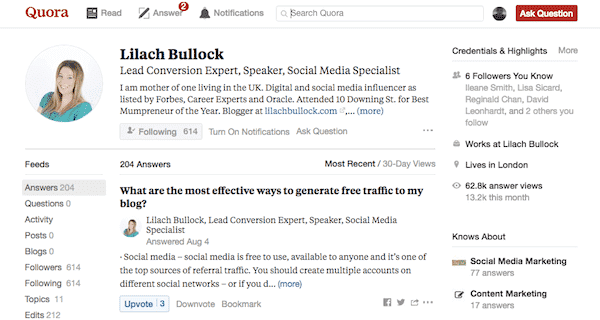 Lilach Bullock on Quora