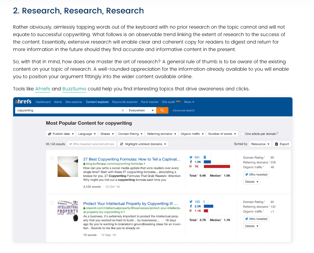 Research, Research, Research